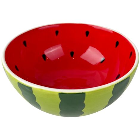 Wassermelonen-Keramikschale für die Küche, ideal für Salate, Vorspeisen, Desserts und Tischdekoration