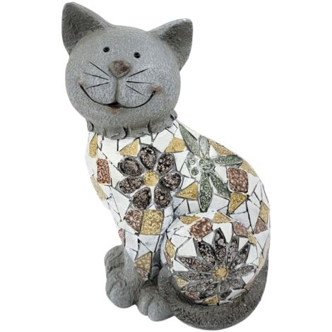 Rustikale ausgebreitete Katzenfigur für die Heimdekoration