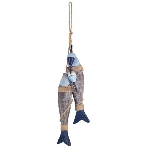 Dekorativer Fisch-Wandbehang, maritimes Dekor, maritimes Ornament für Zuhause, Büro, einzigartiges Geschenk (1/4)