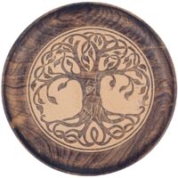 Signes Grimalt Dekorationsgericht Lebensbaumplatte Braune Tabletts 22x22x3cm 22730
