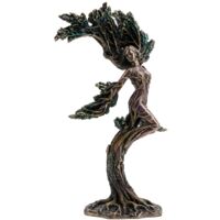 Signes Grimalt Ninfa Meliae Bronze Baumnymphe Figur Graue Göttin 25x16x9cm