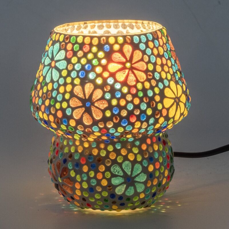 Lampe de table en mosaïque - Nordique Elegance