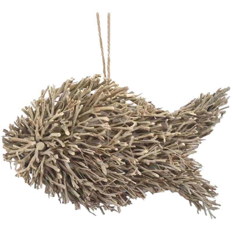 Lot De 4 Poissons En Bois Pour Déco Murale, Style Vintage Nautique