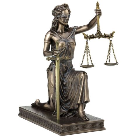 Signes Grimalt Figurines en bronze  Échelle de justice et bronze d'or à l'épée 9x21x24cm 20794