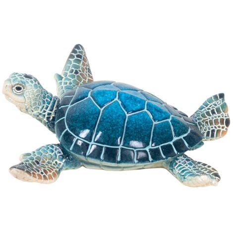 Signes Grimalt Figure de figurines de tortue  Small Blue Sailor Resin 14x12x5cm 22619