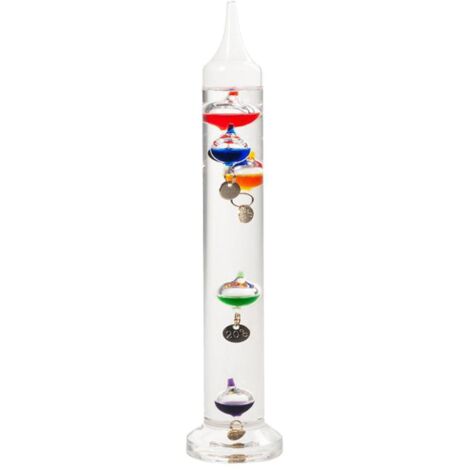 Signes Grimalt Thermomètre cadeau Thermomètre Galileo Galilei Pisapapèles noirs 5x5x24cm 62157