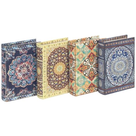 Eigenart Lot De 2 Boîtes Mandala En Fer Blanc - Boîtes De Rangement 150g - Design Élégant Et Durable