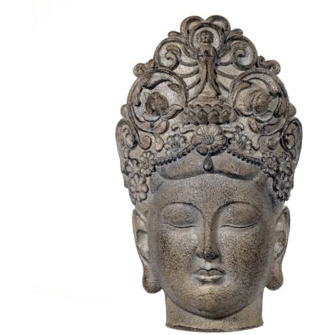 Signes Grimalt Figure de figurines de Bouddha Bouddha Head Beige 14x15x24cm 23724 (1/4)