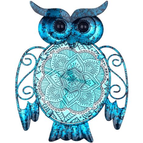 Signes Grimalt Mur de la figure OWL Adorno  Blue Garden Buho Figure 2x15x19cm 24968