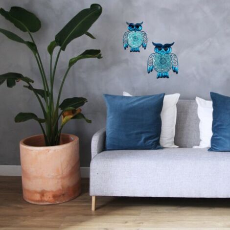 Signes Grimalt Mur de la figure OWL Adorno  Blue Garden Buho Figure 2x15x19cm 24968
