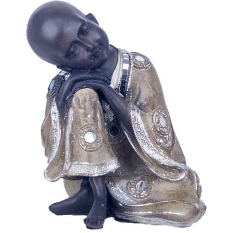 Signes Grimalt Figure de figurines de Bouddha Figure Monk Buddhas Golden 17x16x21cm 25369 (1/2)