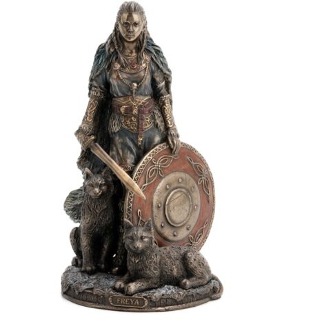 Signes Grimalt Figure de figure de personne Figure Freya Bronze Golden 22x11x12cm 27375