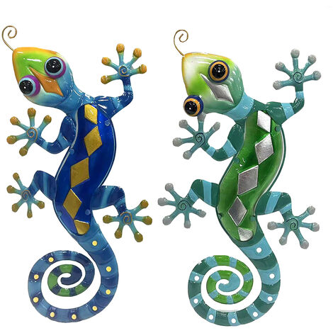 Signes Grimalt Mur Adorno Garden  Lizard Adorno 2 unités Blue Garden 32x58x1cm 30197