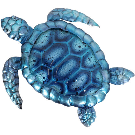 Signes Grimalt Mur Adorno Garden Turtle Ornement Blue Garden 24x27x1cm 27218