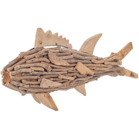 Signes Grimalt Figure de figure marine Brown Sailor Fish 10x45x21cm 10868 (1/2)