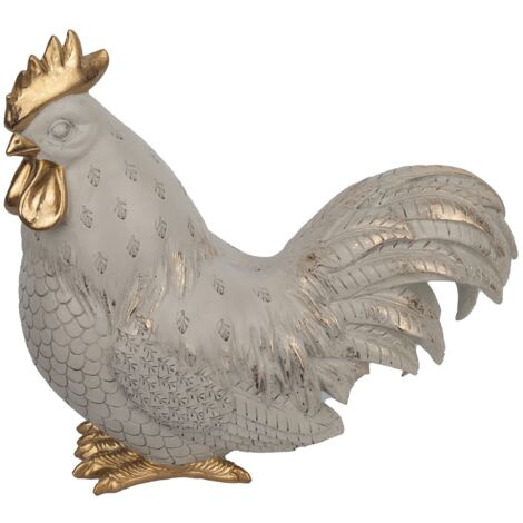 Signes Grimalt Figure de figure de gallina  Gallo Figure blanc 24x12x26cm 28015