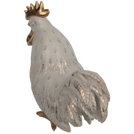 Signes Grimalt Figure de figure de gallina  Gallo Figure blanc 24x12x26cm 28015