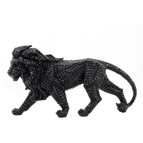 Signes Grimalt Figure des figures de León Animaux noirs Leon 10x45x24cm 27431 (1/5)
