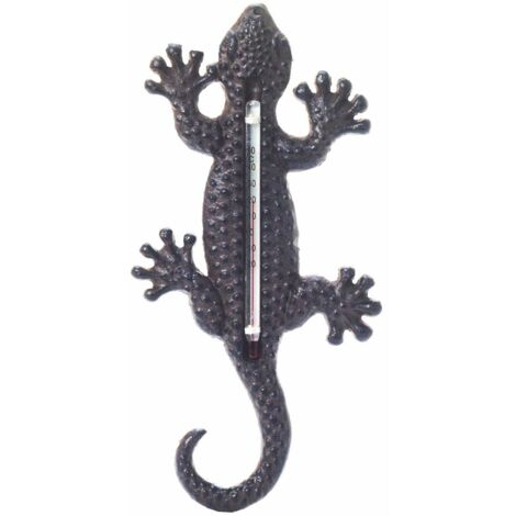 Signes Grimalt Thermomètre Mur Adorno Thermomètre Grey Garden Lizard 11x22x1cm 1673 (1/2)