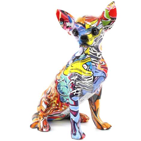 Signes Grimalt Figures de figure de chien  Chihuahua Figure Animal multicolor 17x12x25cm 25300