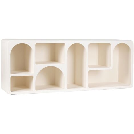 Meuble TV blanc 60x160x35 cm – MDF haute qualité – Assemblage rapide – Espace de stockage pour appareils électroniques – Signes Grimalt (1/5)