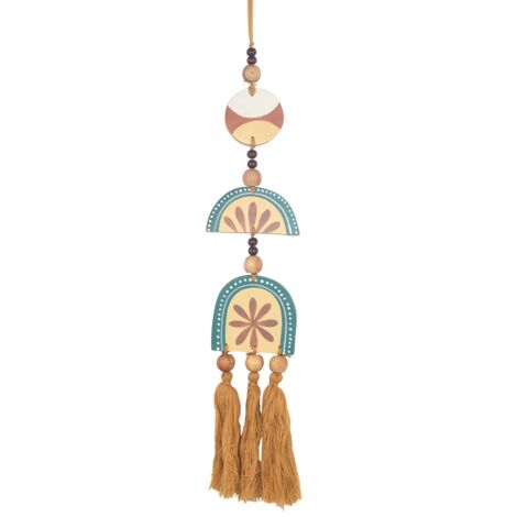 Signes Grimalt Suspension en bois suspendu Pendant brun - 60x12x1cm (1/3)