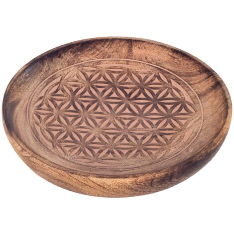 Signes Grimalt Plat de décoration Plat rond 2x16x16cm marron 24040 (1/5)