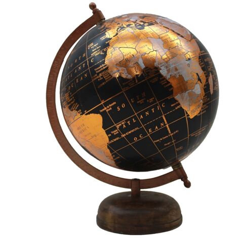 Signes Grimalt Globe Globes Monde Orange Rond 28x22x20cm