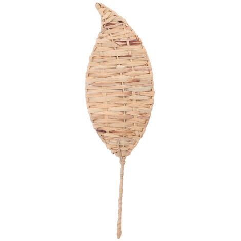 Signes Grimalt Ornement mural en forme de feuille à damier Ornement Mural de Jardin Marron - 56x17x1cm (1/3)