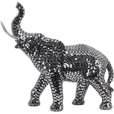 Signes Grimalt Figurine d'éléphant gris d'éléphants et d'éléphants d'Afrique - 36x38x14cm