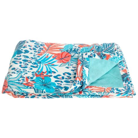Sarong De Plage Liz Claiborne – Taille 16, Multicolore Beige/vert, Occasion Très Bon état