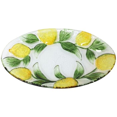 Assiette à Citron Décorative pour Cuisine et Salle à Manger - Design Exclusif et Coloré