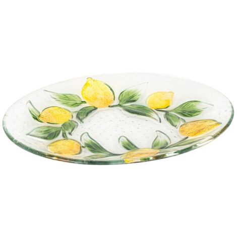 Assiette citron décorative pour cuisine et salle à manger