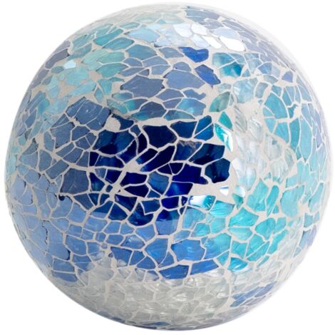 Boule de verre bleue décorative pour la décoration de la maison et du bureau