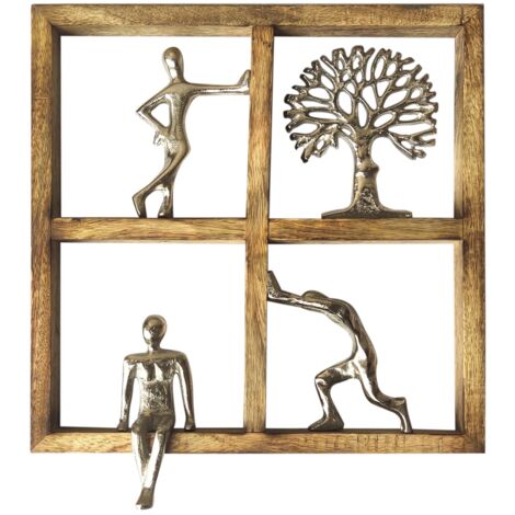 Figurines d'ornement mural et arbre bohème pour la décoration de la maison