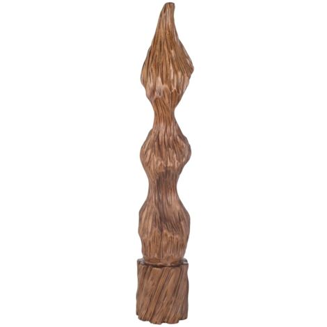 Sculpture de tronc en bois sculptée à la main pour une décoration rustique et naturelle de la maison