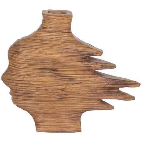 Vase en bois sculpté à la main ethnique pour la décoration de la maison (1/3)