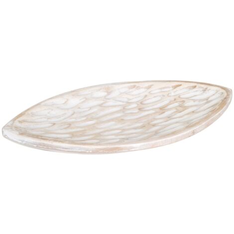 Plateau en bois naturel pour la décoration et le service à la maison (1/3)
