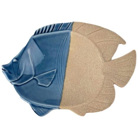 Plateau à poisson décoratif en céramique Sailor pour cuisine et salle à manger, idéal pour les cadeaux et la décoration nautique