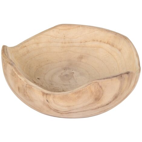 Bol en bois naturel pour la décoration de la maison et de la cuisine (1/3)