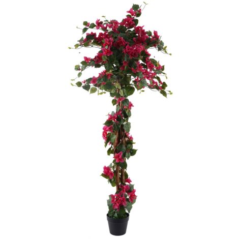 Bougainvillier Artificiel 160 cm - Décoration Intérieure et Extérieure, Idéal pour Jardins et Balcons, Sans Entretien (1/3)