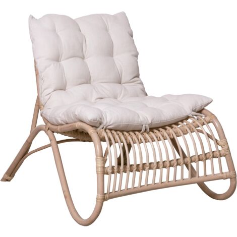 Fauteuil moderne en bois de teck, design élégant et confortable pour la décoration intérieure et extérieure, mobilier d'appoint (1/5)
