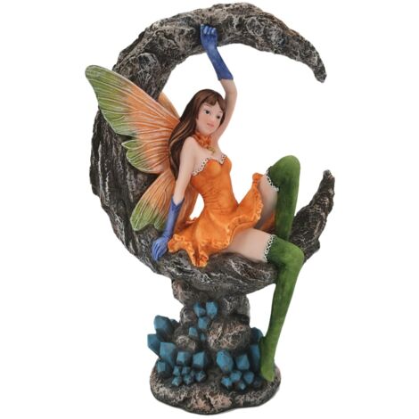 Figurine de fée ethnique décorative en résine pour collectionneurs et amateurs de fantaisie, hauteur 27 cm (1/4)