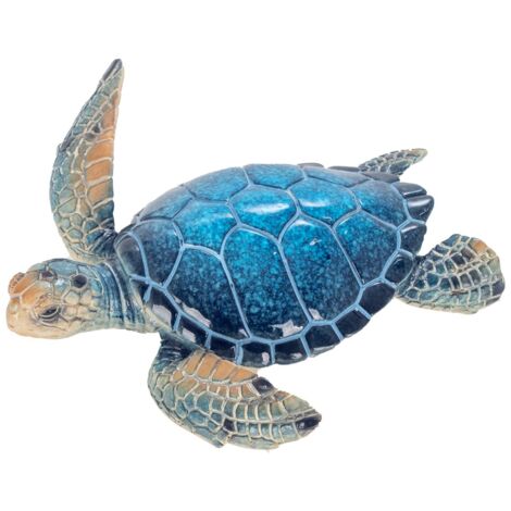 Figurine décorative de tortue de mer en résine, idéale pour une décoration nautique et des cadeaux originaux
