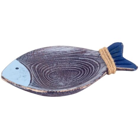 Plateau décoratif en forme de poisson pour la maison, accessoire de décoration nautique, idéal pour offrir, design élégant (1/4)