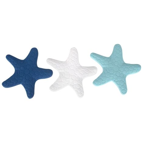 Lot de 3 étoiles décoratives pour la maison, style marin, décoration nautique, idéal pour un cadeau, design exclusif.