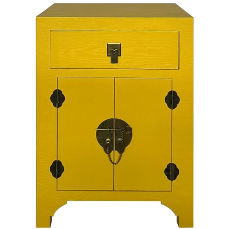 Table de chevet moderne pour chambre à coucher, buffet polyvalent, design compact et fonctionnel, idéal pour les petits espaces. (1/4)