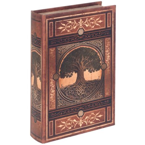 Boîte à livres décorative Arbre de vie – Un rangement élégant et discret pour la maison et le bureau (1/4)