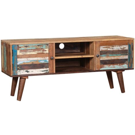 Meuble TV moderne pour salon, meuble TV, organiseur de divertissement, design élégant et fonctionnel (1/4)