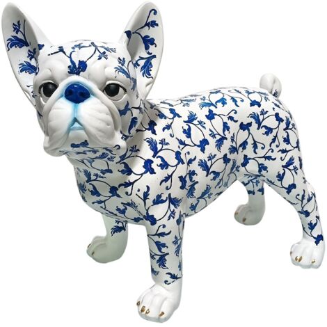 Figurine décorative de bouledogue Pop Art, statue de chien moderne, décoration d'intérieur, cadeau original, art abstrait, sculpture de bouledogue (1/4)